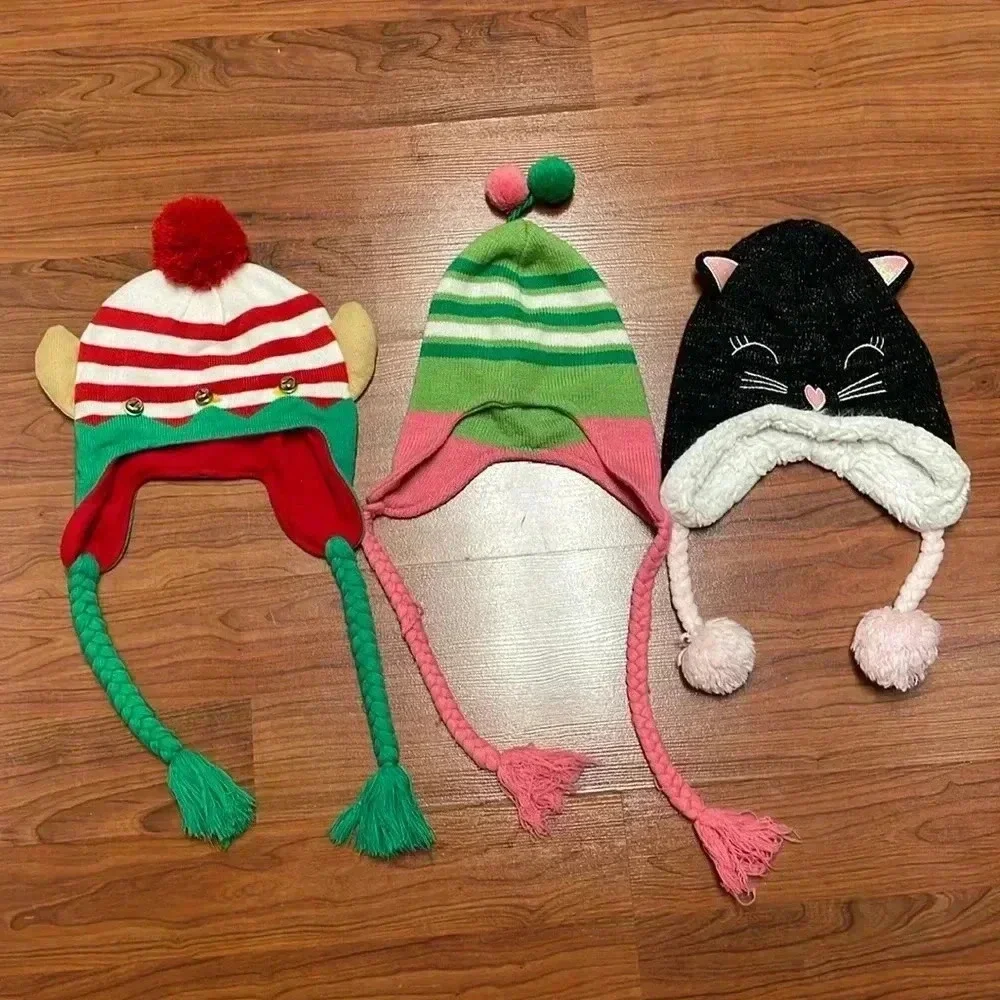 Bundle of baby winter beanies